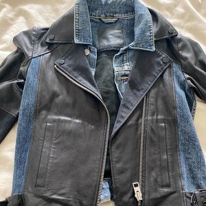 All saints leather jacket